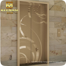 Decorative Etching Stainless Steel Elevator Cabin Decoration